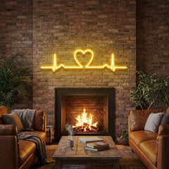 Heart Beat Led Neon Sign Light