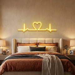 Heart Beat Led Neon Sign Light