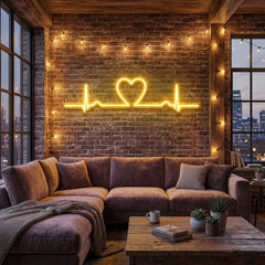 Heart Beat Led Neon Sign Light
