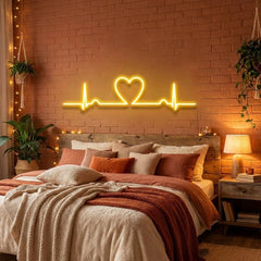 Heart Beat Led Neon Sign Light