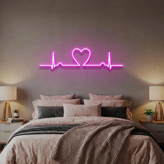 Heart Beat Led Neon Sign Light