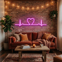 Heart Beat Led Neon Sign Light