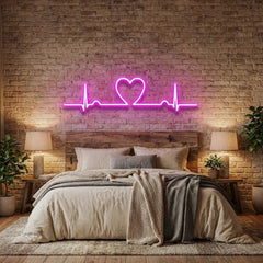 Heart Beat Led Neon Sign Light