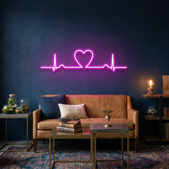 Heart Beat Led Neon Sign Light
