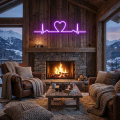 Heart Beat Led Neon Sign Light