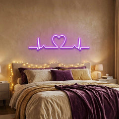 Heart Beat Led Neon Sign Light