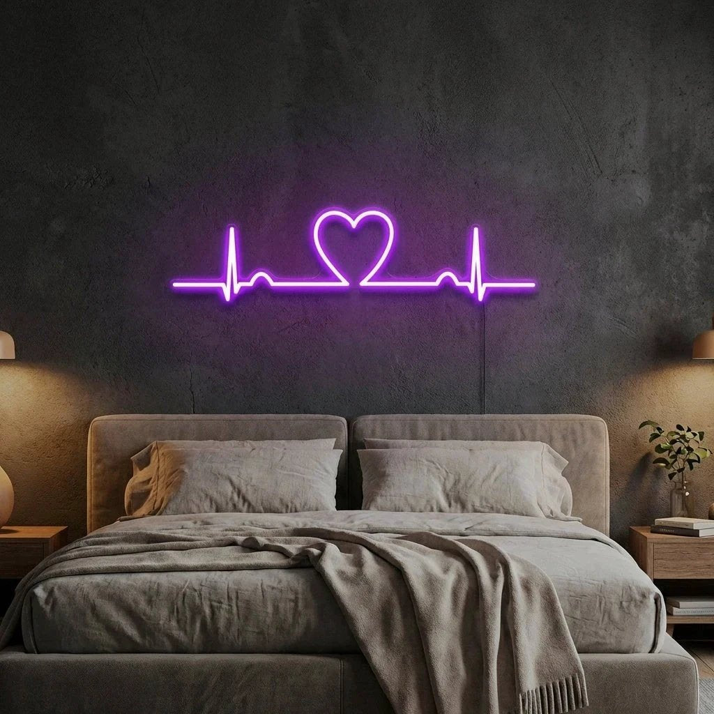 Heart Beat Led Neon Sign Light