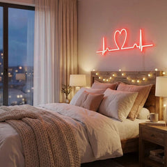 Heart Beat Led Neon Sign Light