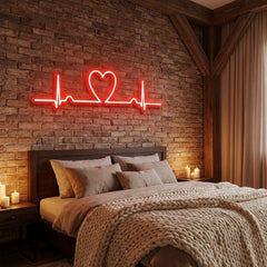 Heart Beat Led Neon Sign Light