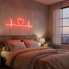 Heart Beat Led Neon Sign Light