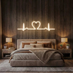 Heart Beat Led Neon Sign Light