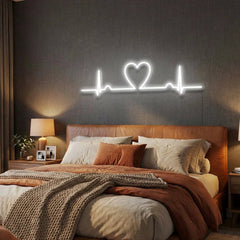 Heart Beat Led Neon Sign Light