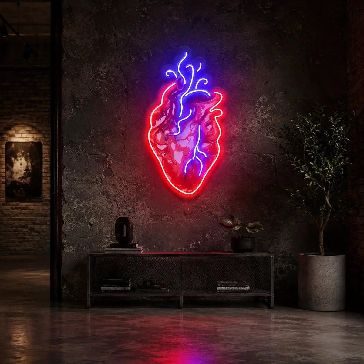 Heart Led Neon Acrylic Artwork