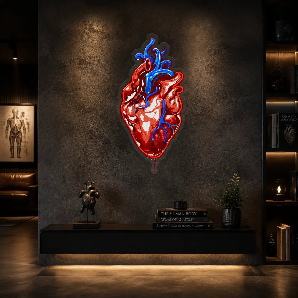 Heart Led Neon Acrylic Artwork