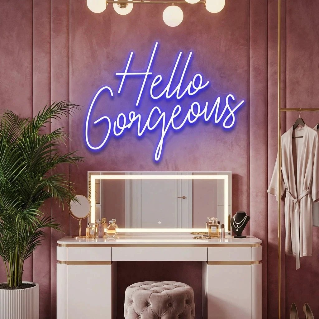 Hello Gorgeous Led Neon Sign Light