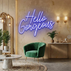 Hello Gorgeous Led Neon Sign Light