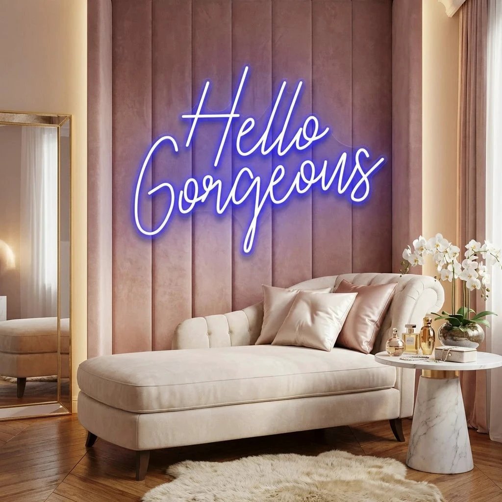 Hello Gorgeous Led Neon Sign Light