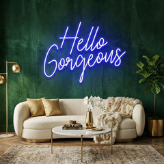 Hello Gorgeous Led Neon Sign Light