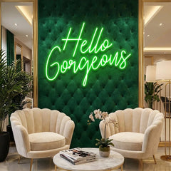 Hello Gorgeous Led Neon Sign Light
