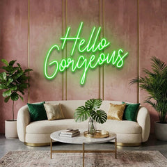 Hello Gorgeous Led Neon Sign Light