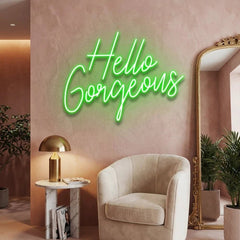 Hello Gorgeous Led Neon Sign Light