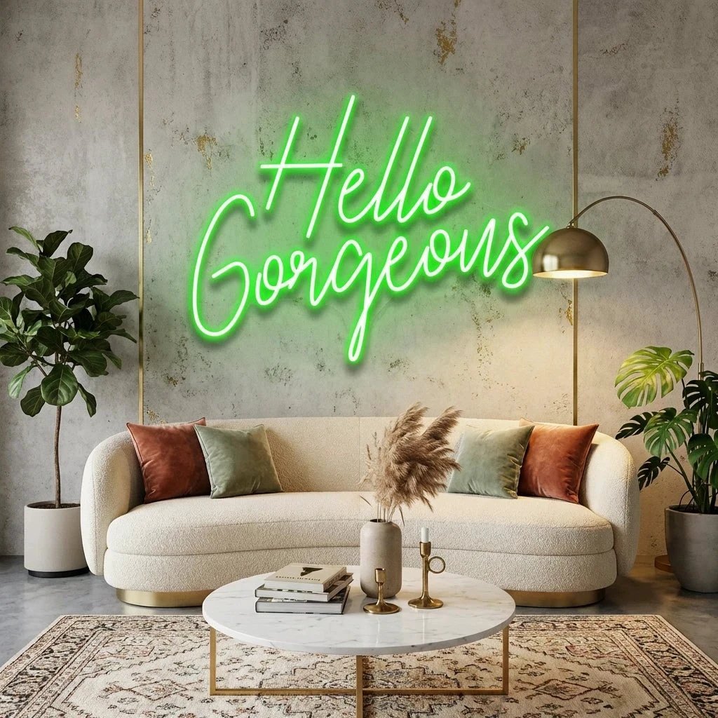 Hello Gorgeous Led Neon Sign Light