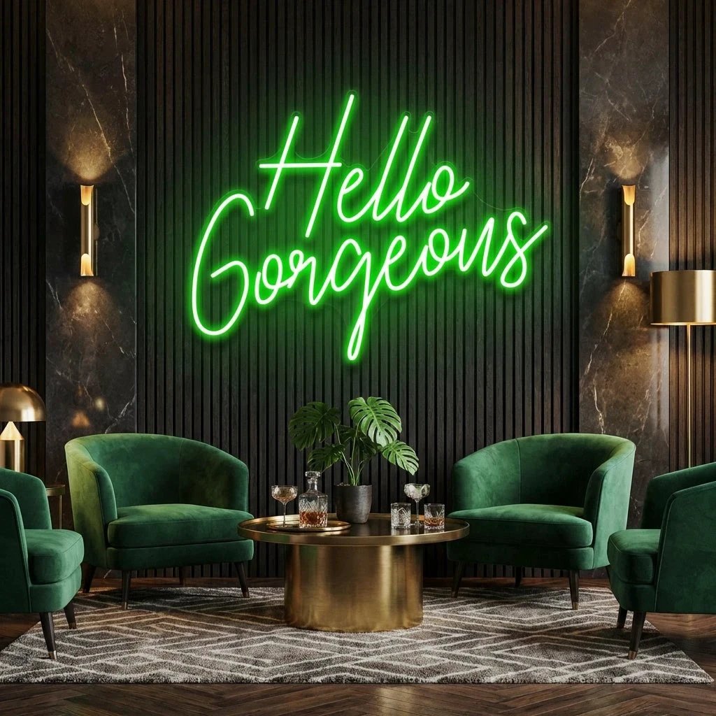 Hello Gorgeous Led Neon Sign Light