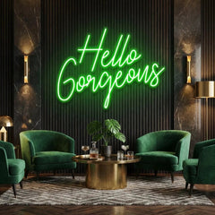 Hello Gorgeous Led Neon Sign Light