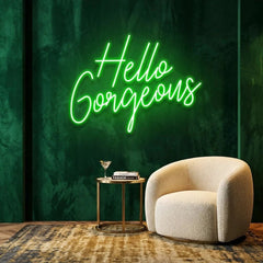 Hello Gorgeous Led Neon Sign Light