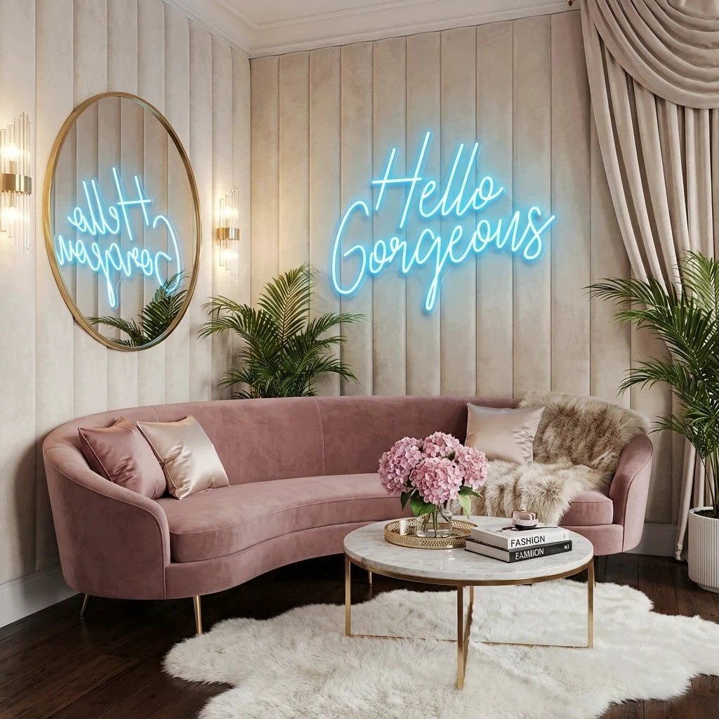 Hello Gorgeous Led Neon Sign Light