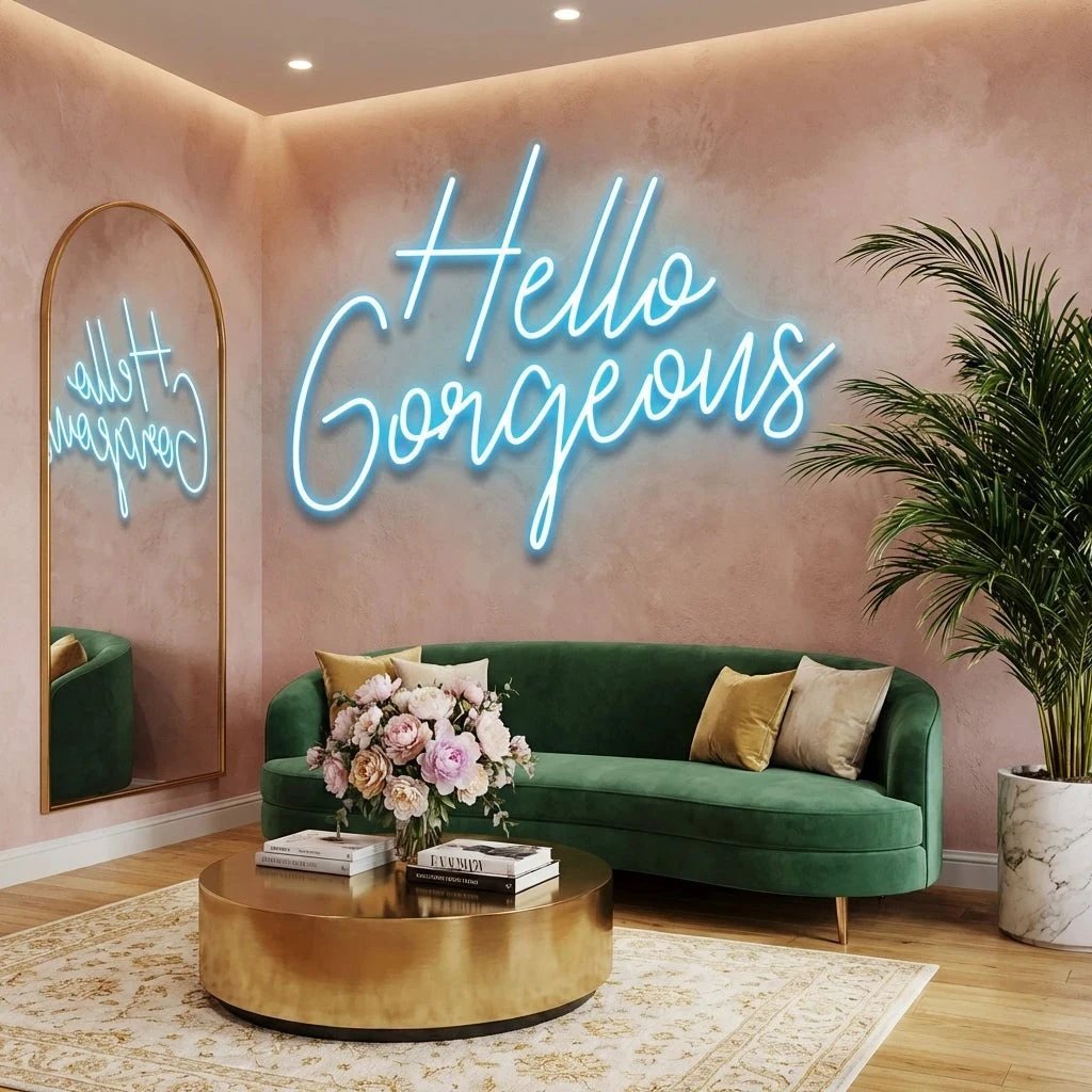 Hello Gorgeous Led Neon Sign Light