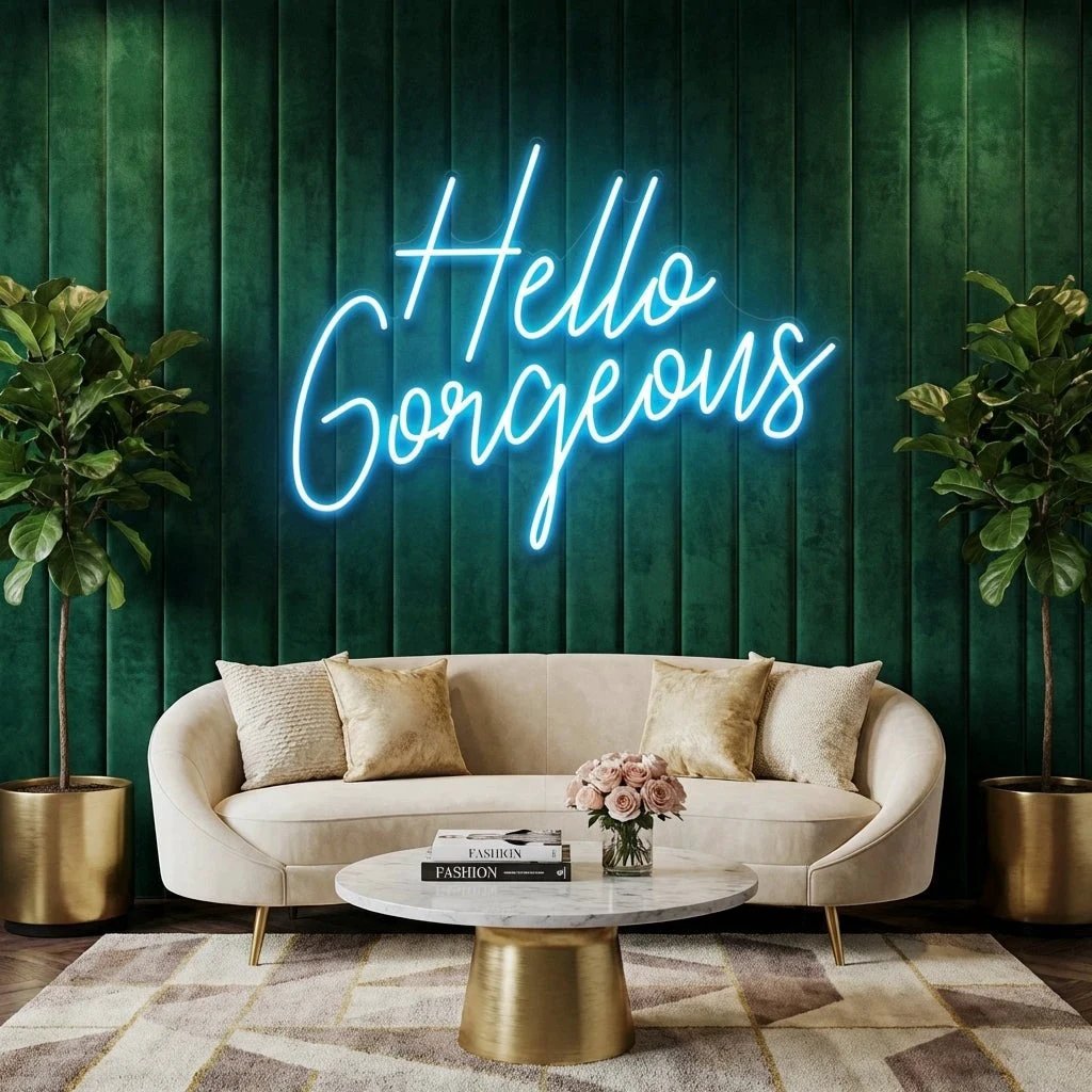 Hello Gorgeous Led Neon Sign Light