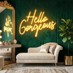 Hello Gorgeous Led Neon Sign Light