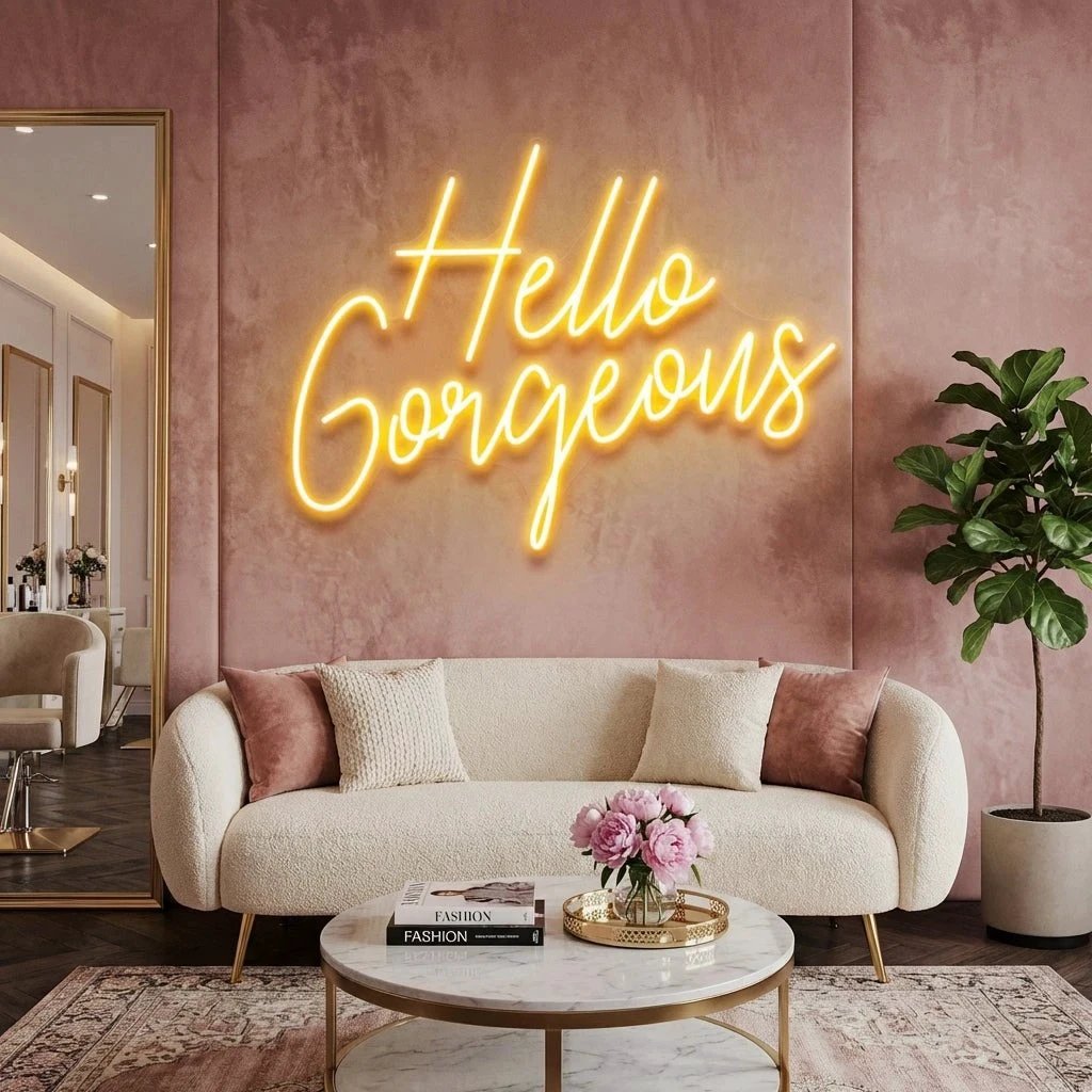 Hello Gorgeous Led Neon Sign Light