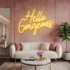 Hello Gorgeous Led Neon Sign Light