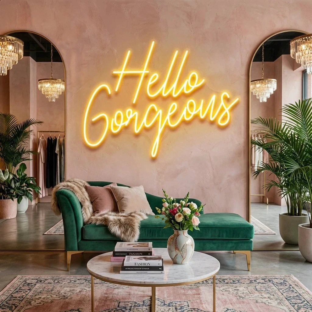 Hello Gorgeous Led Neon Sign Light