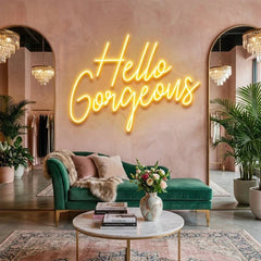 Hello Gorgeous Led Neon Sign Light