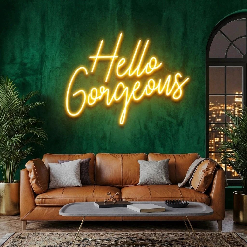 Hello Gorgeous Led Neon Sign Light