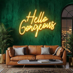 Hello Gorgeous Led Neon Sign Light