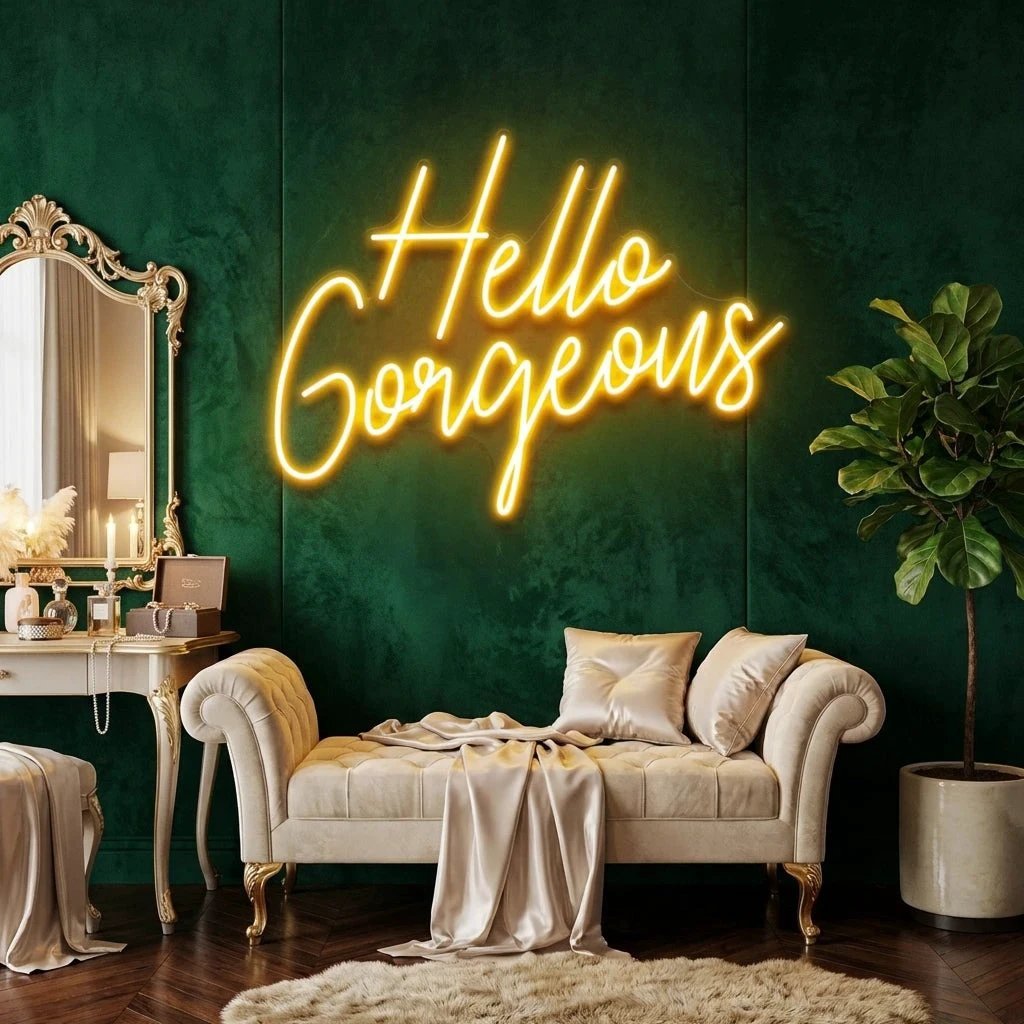 Hello Gorgeous Led Neon Sign Light