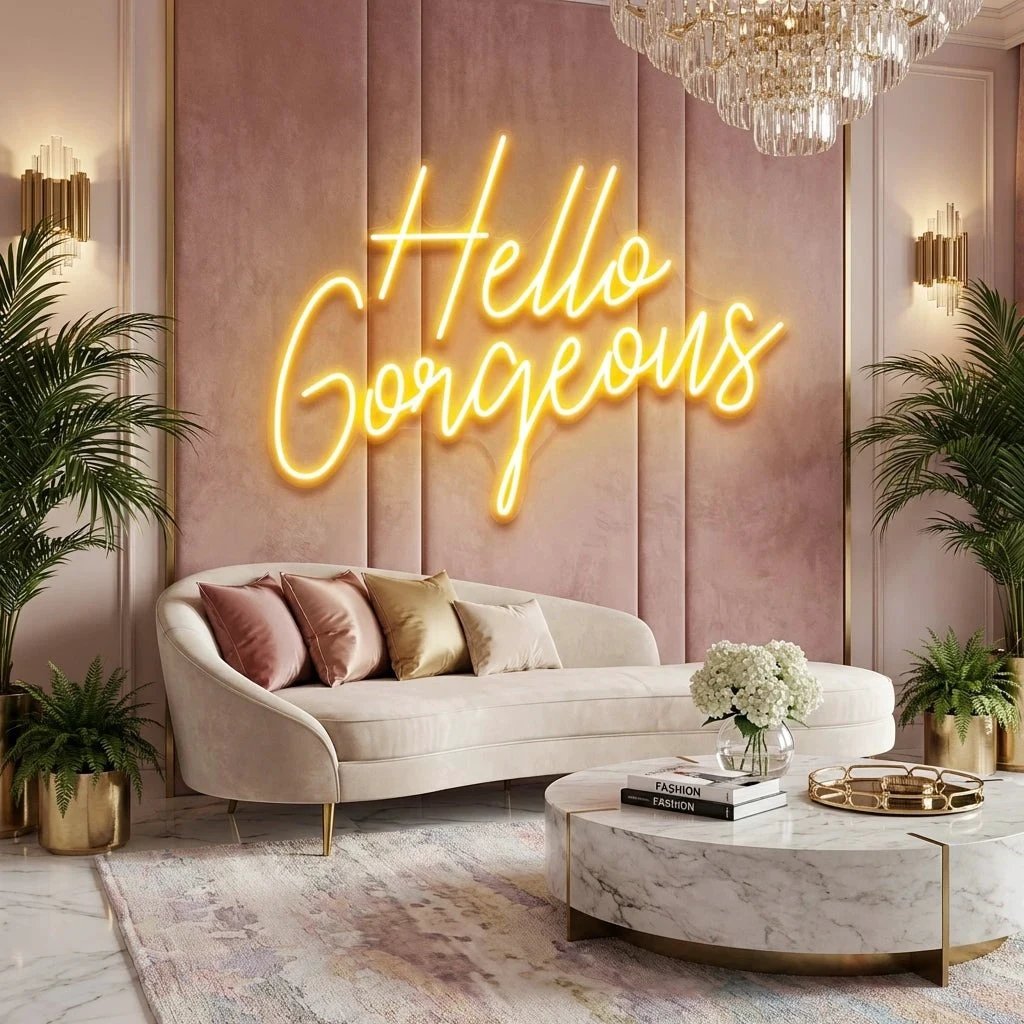 Hello Gorgeous Led Neon Sign Light