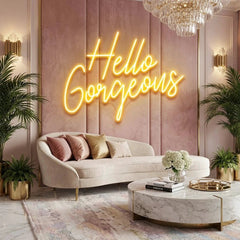 Hello Gorgeous Led Neon Sign Light