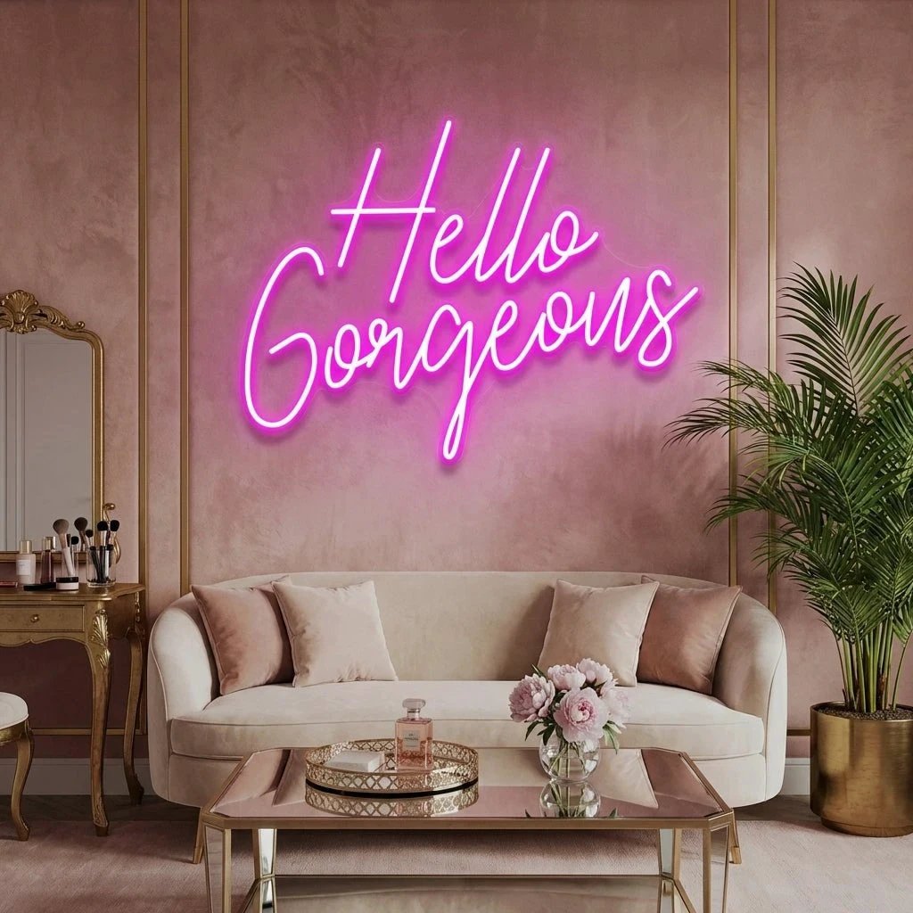 Hello Gorgeous Led Neon Sign Light