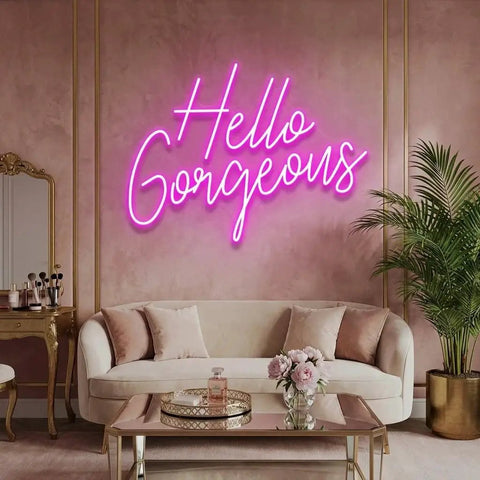 Hello Gorgeous Led Neon Sign Light