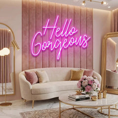 Hello Gorgeous Led Neon Sign Light