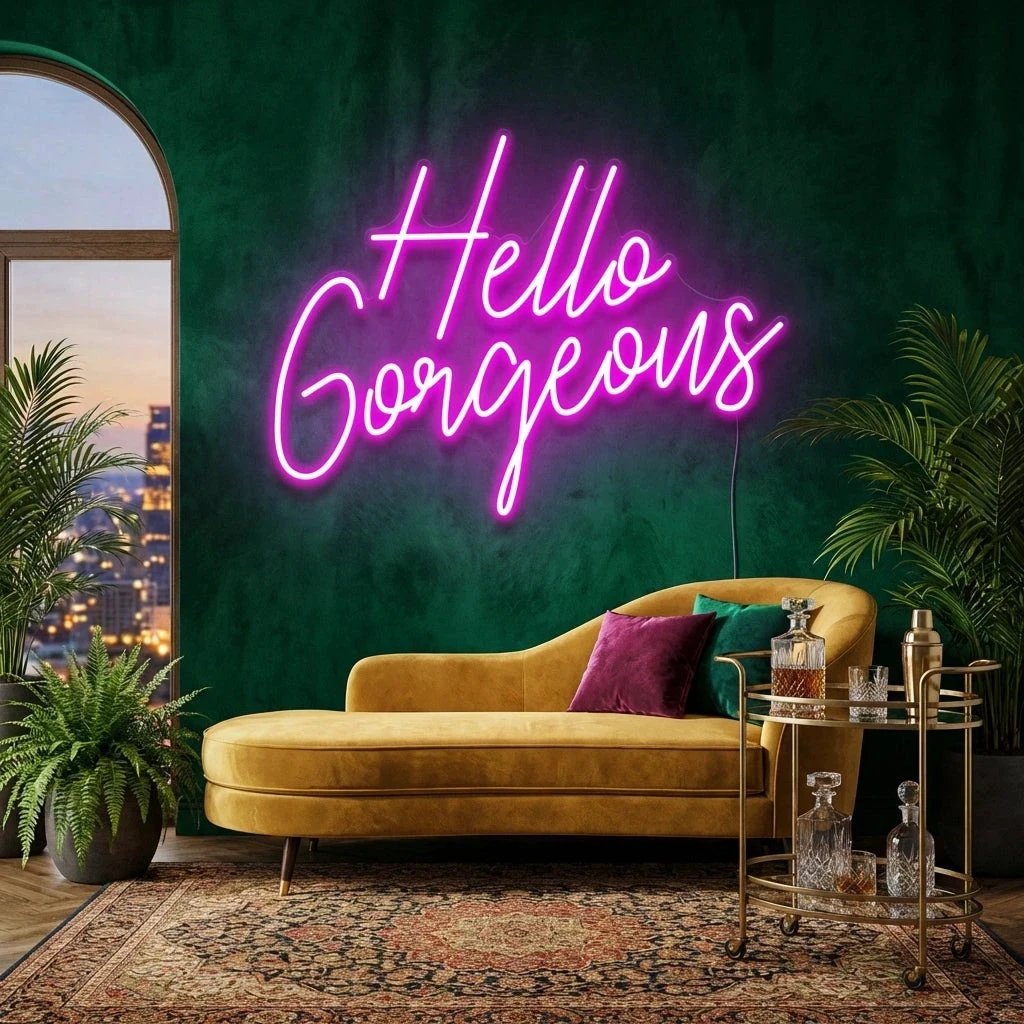 Hello Gorgeous Led Neon Sign Light
