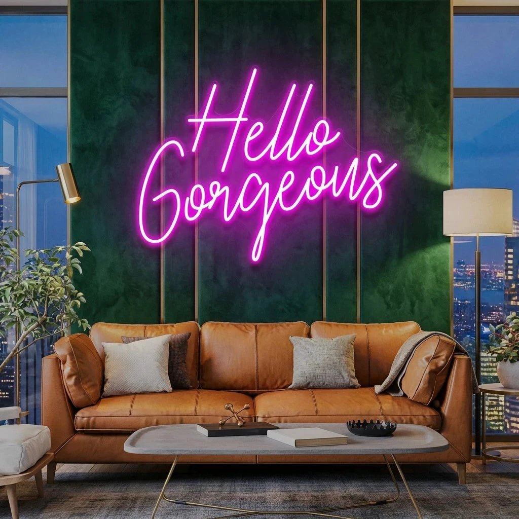 Hello Gorgeous Led Neon Sign Light