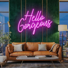 Hello Gorgeous Led Neon Sign Light