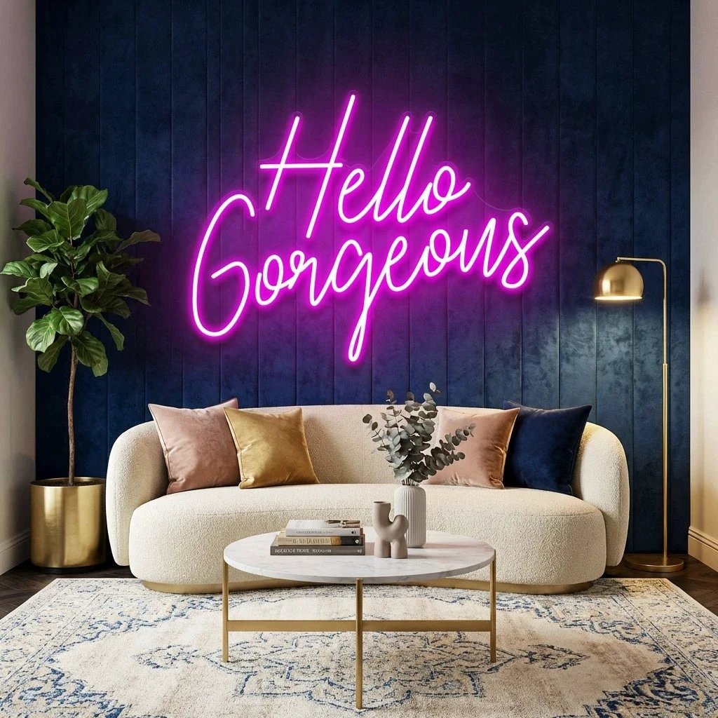 Hello Gorgeous Led Neon Sign Light