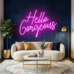 Hello Gorgeous Led Neon Sign Light